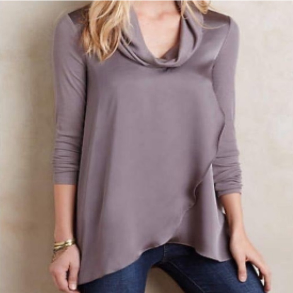 Anthropologie Silky and Cotton Top